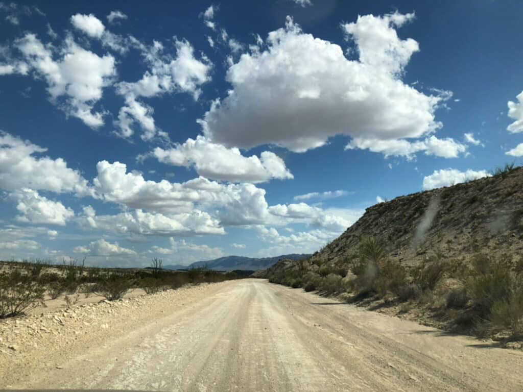 big bend national park hot springs road to parking lot