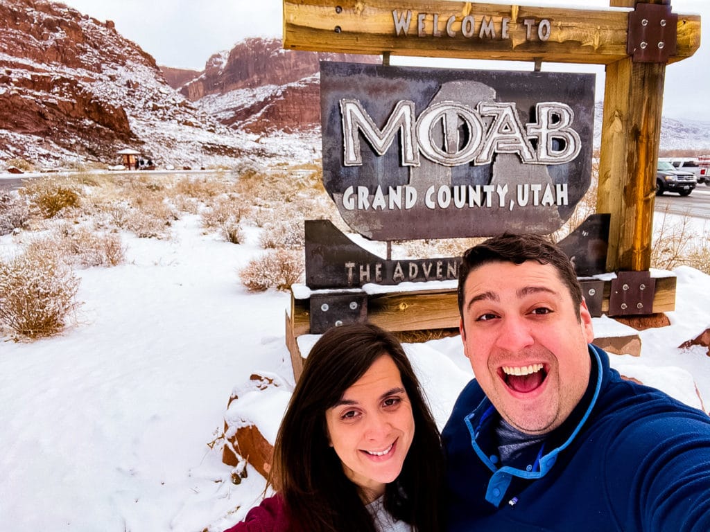 Moab Utah Welcome Street Sign
