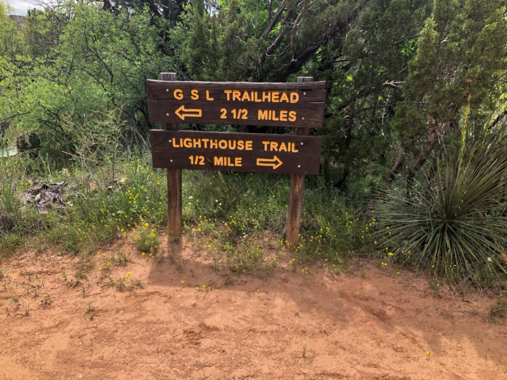 Palo Duro Canyon Lighthouse and GSL Trail