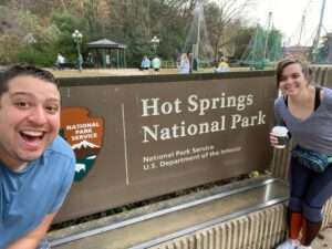 hot springs arkansas national park sign